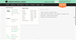 Desktop Screenshot of gibbonslibrary.ab.ca